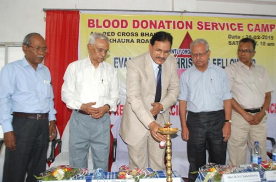Justice S.C.Das urges new donors to donate blood generously